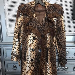 Mystio Pointé Leopard XS Trench Jacket